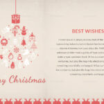 Beautiful Christmas Thank You Card Template In Adobe Photoshop For Christmas Card Thank You Template