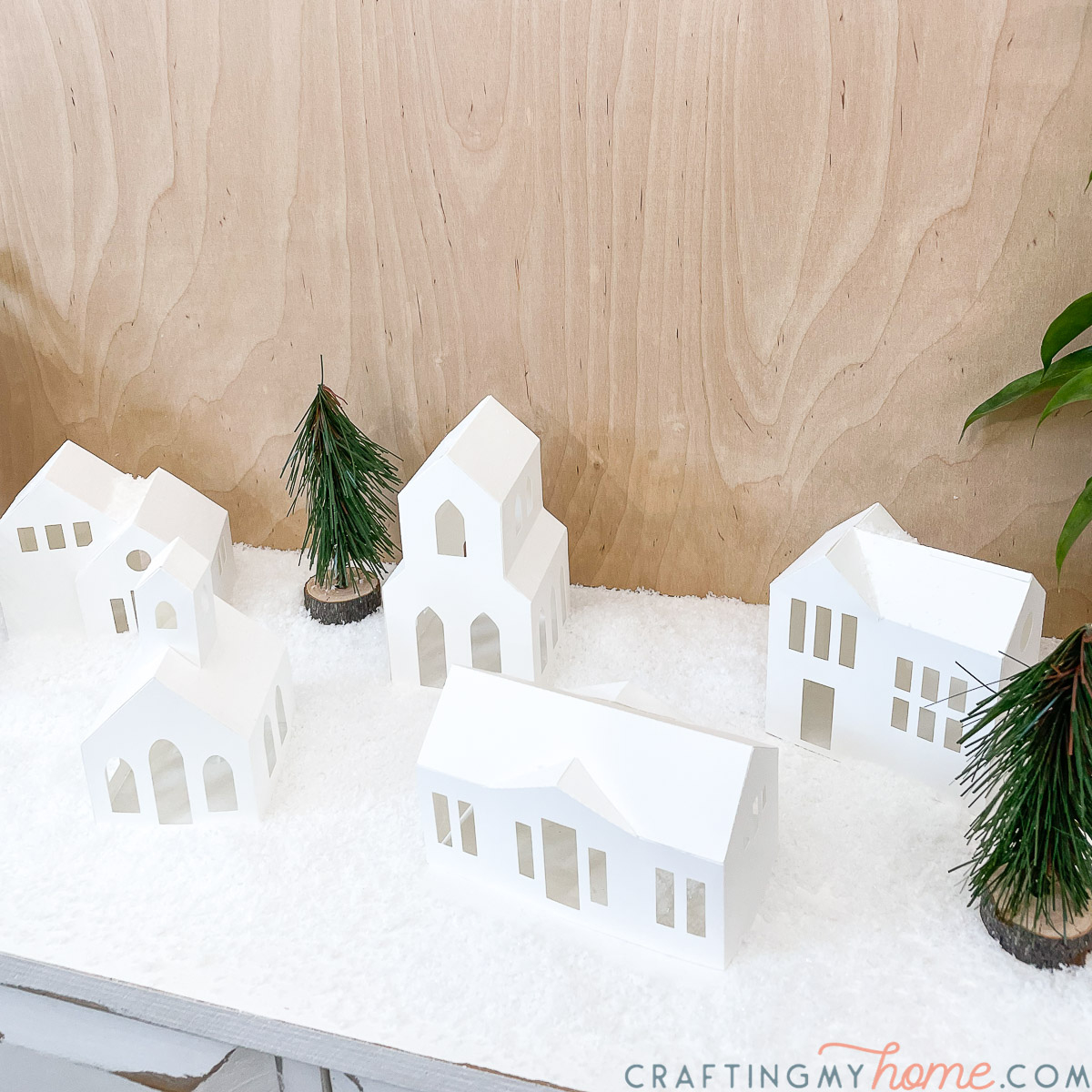 Beautiful Paper Christmas Village Diy • Crafting My Home in Christmas House Template
