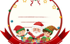 Blank Merry Christmas Card Template – Royalty-Free Vector within Blank Christmas Card Template