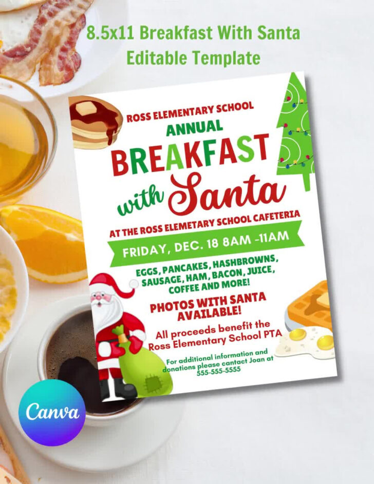Christmas Breakfast Flyer Template Christmas Breakfast Flyer Template