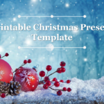 Buy Free Printable Christmas Present Template Slide Intended For Christmas Holiday Template Free