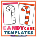 Candy Cane Template (Free Printables)   Superstar Worksheets For Christmas Candy Cane Template