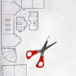 Cardboard Christmas Village Houses: Free Printable Template Regarding Cardboard Christmas Houses Template