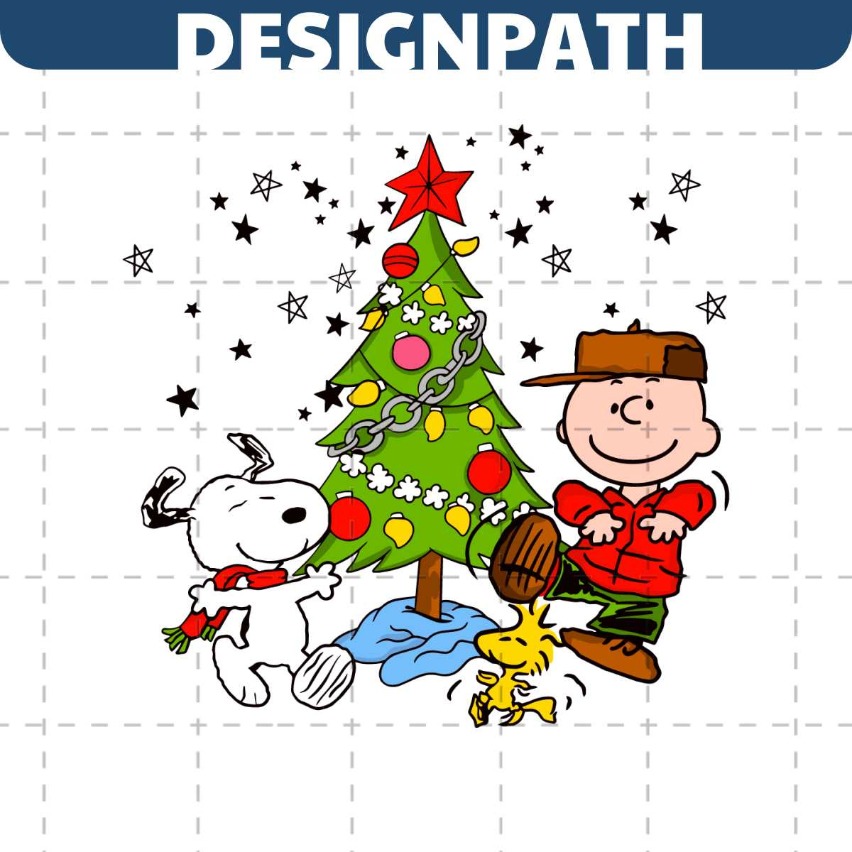 Charlie Brown And The Snoopy Christmas Tree Svg File throughout Charlie Brown Christmas Tree Template