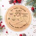 Children'S Christmas Eve Plate, New 2022 Design, Santa Plate With Christmas Eve Plate Template