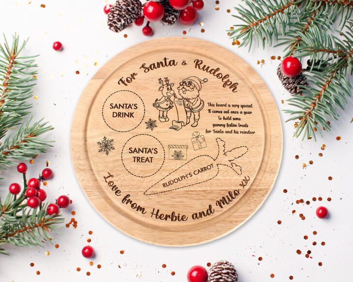 Christmas Eve Plate Template