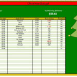 Christmas And Holiday Budget Spreadsheet   Etsy With Christmas Budget Spreadsheet Template