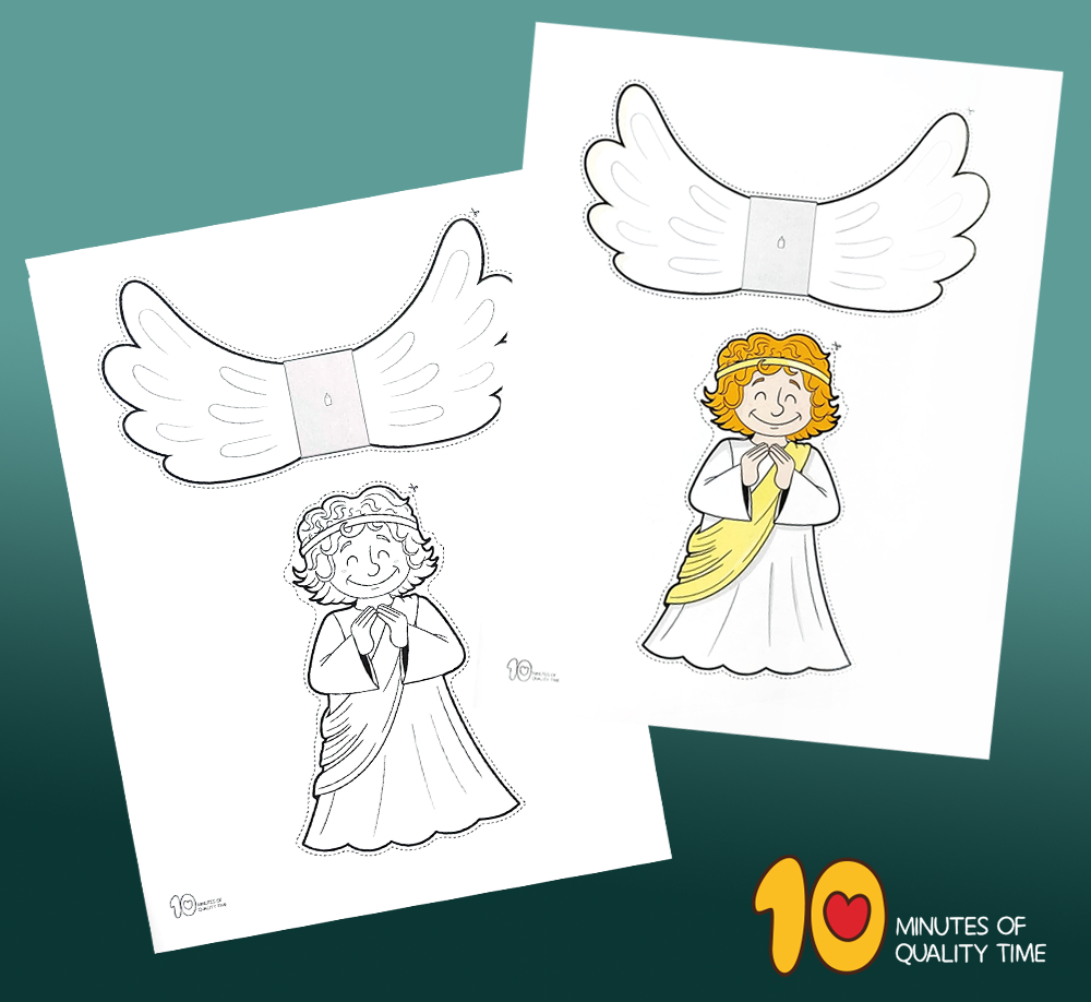 Christmas Angel Craft – 10 Minutes Of Quality Time inside Christmas Angel Craft Template
