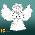 Christmas Angel Craft – 10 Minutes Of Quality Time Pertaining To Christmas Angel Craft Template