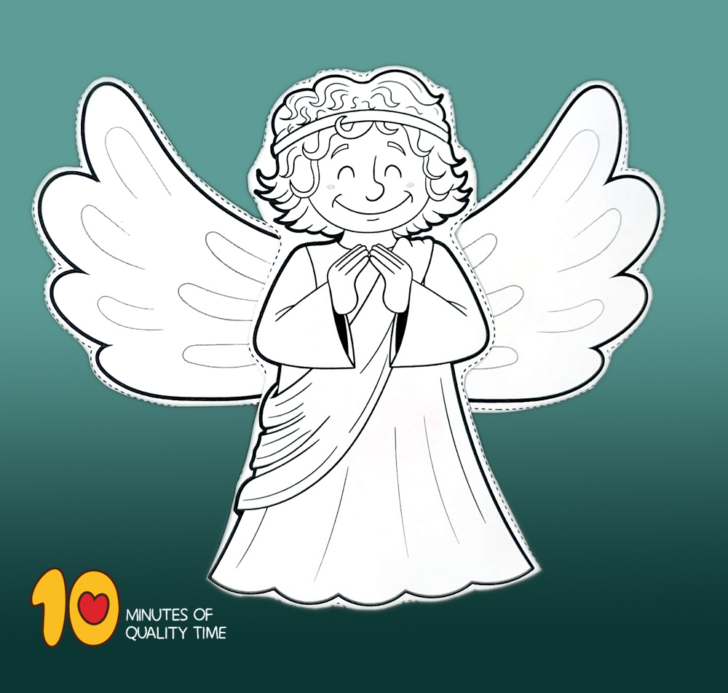 Christmas Angel Craft Template