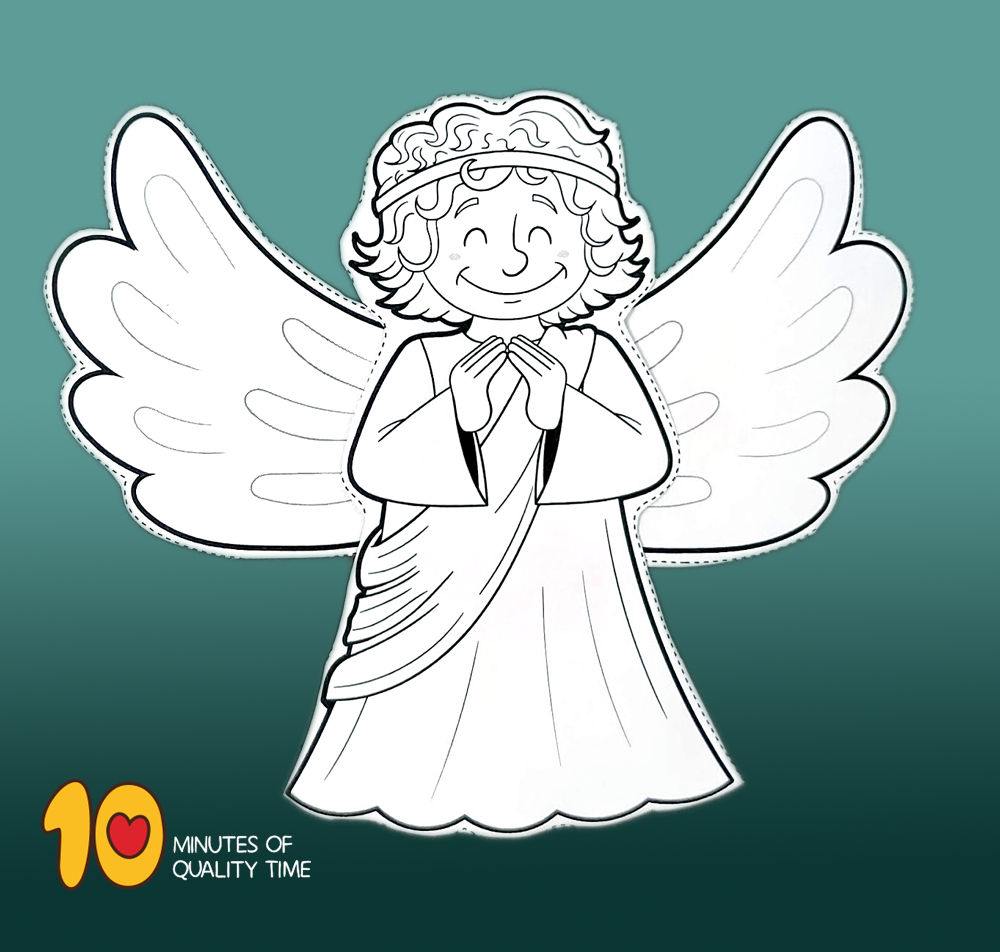 Christmas Angel Craft – 10 Minutes Of Quality Time pertaining to Christmas Angel Craft Template