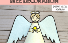 Christmas Angel Tree Decoration – The Craft Balloon pertaining to Angel Template For Christmas Tree