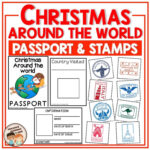 Christmas Around The World Passport   Etsy Uk Inside Christmas Around The World Passport Template