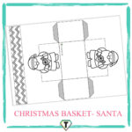 Christmas Basket Craft  (Santa)   The Teacher Hero With Christmas Basket Template Printable