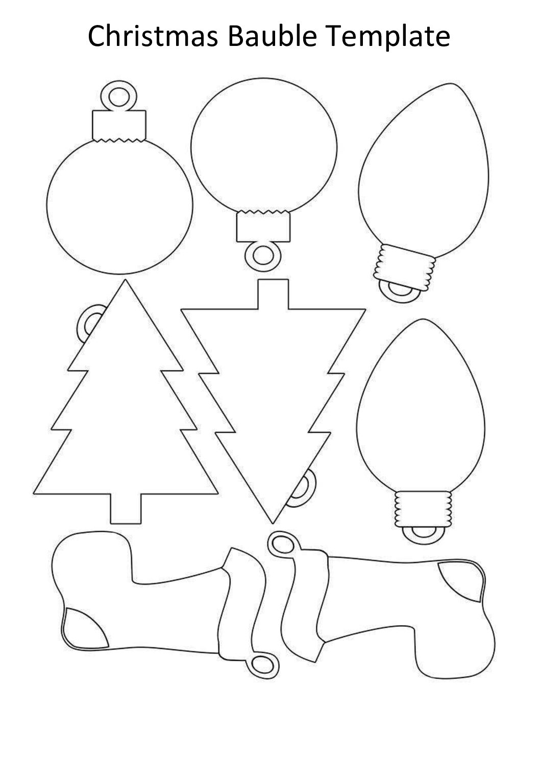 Christmas Bauble Template | Scouts Ni with Christmas Bauble Template Printable
