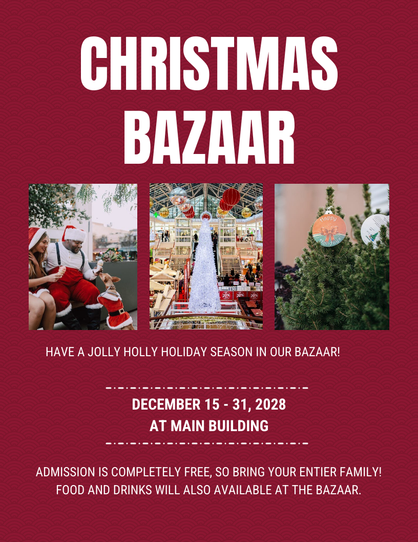 Christmas Bazaar Flyer Template - Venngage within Christmas Bazaar Flyer Template