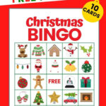 Christmas Bingo   Free Printable Christmas Game With 10 Cards! Inside Christmas Bingo Template