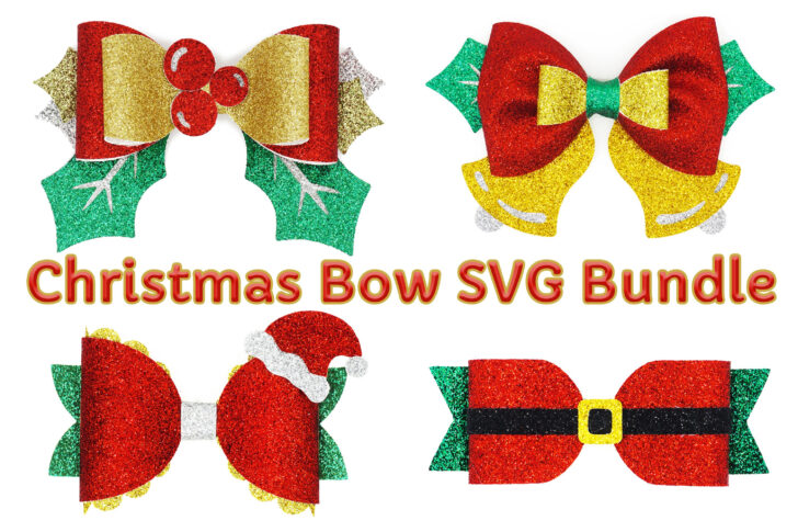 Christmas Bow Template Printable
