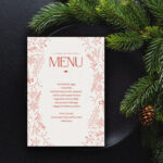 Christmas Breakfast Menu Template   Etsy Pertaining To Christmas Breakfast Menu Template