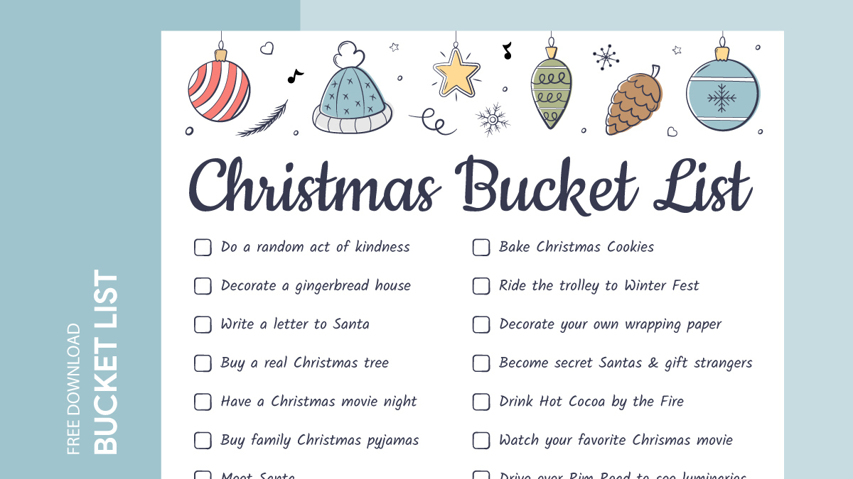 Christmas Bucket List Free Google Docs Template - Gdoc.io in Christmas Bucket List Template
