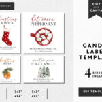 Christmas Candle Labels   Shop On Pinterest With Christmas Candle Template Printable