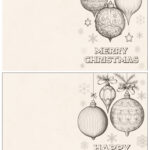 Christmas Card Coloring Pages!   The Graphics Fairy With Regard To Christmas Card Template Coloring