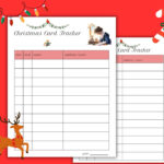 Christmas Card List | Holiday Card List | Greeting Card Tracker Inside Christmas Card Tracker Template