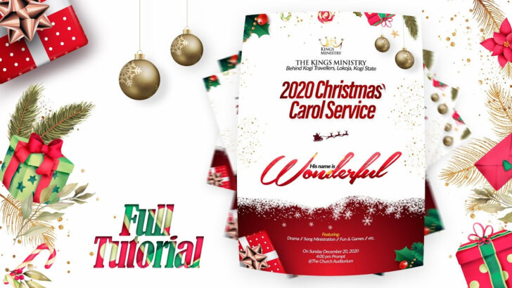 Christmas Caroling Flyer Template