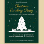 Christmas Caroling Flyer Template In Illustrator, Psd, Word With Regard To Christmas Caroling Flyer Template