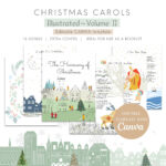 Christmas Carols Songbook Editable Template | Canva Template Inside Christmas Carol Booklet Template
