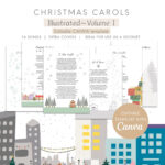Christmas Carols Songbook Editable Template | Canva Template With Regard To Christmas Carol Booklet Template