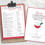 Christmas Cocktail Menu Template   Brandpacks Regarding Christmas Cocktail Menu Template