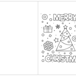Christmas Coloring Cards Kids   15 Free Pdf Printables | Printablee Intended For Christmas Card Template Coloring
