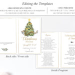 Christmas Concert Program Template: Foldable Printable (Digital With Christmas Concert Programme Template