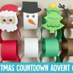 Christmas Countdown Advent Calendar Chain Cut With A Cricut | The Perfect  Kid'S Christmas Craft With Christmas Countdown Chain Template