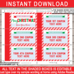 Christmas Coupon Book With Regard To Christmas Coupon Book Template Free