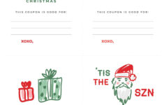 Christmas Coupons – Imom throughout Blank Coupon Template Christmas
