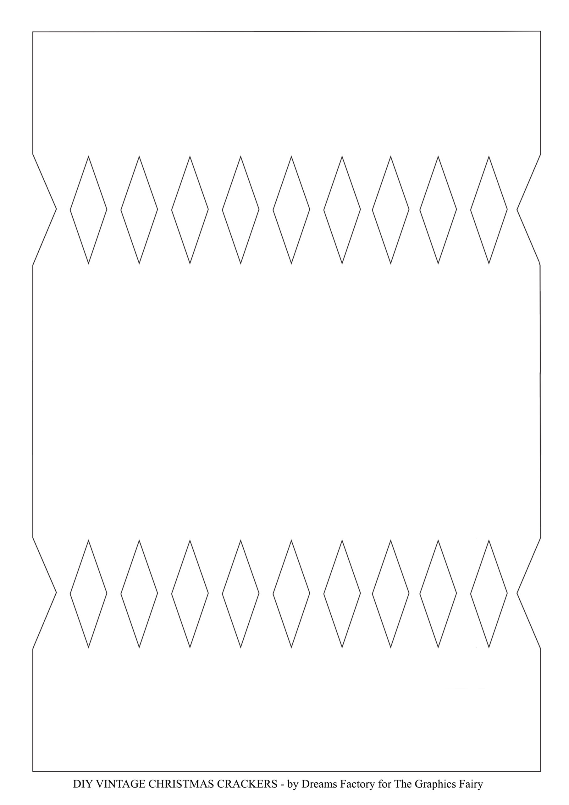 Christmas Cracker Outline pertaining to Christmas Cracker Template