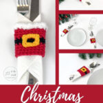 Christmas Cutlery Holder   Free Crochet Pattern | Jo To The World For Christmas Cutlery Holder Template