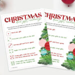 Christmas Dice Game, Free Printable For Gift Exchange!   Favorite With Regard To Christmas Dice Game Template
