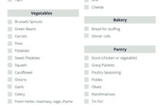 Christmas Dinner Grocery Checklist – A Pretty Life In The Suburbs with Christmas Grocery List Template