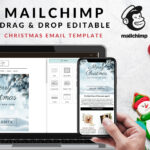 Christmas Email Template | Festive Email Design | Mailchimp, Canva Regarding Christmas Email Template Mailchimp