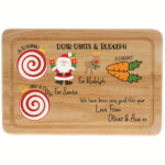 Christmas Eve Santa And Rudolph Treat Plate   Ellie Charles Within Christmas Eve Plate Template