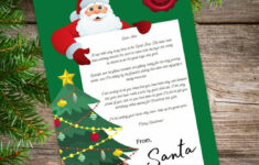 Christmas Eve Sweet Box Package – Real Santa Letters with regard to Christmas Eve Box Letter Template