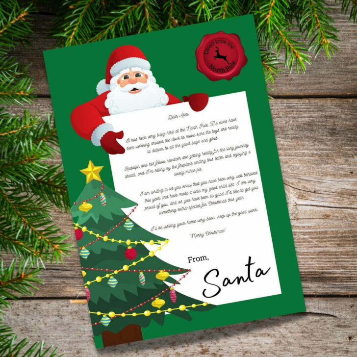 Christmas Eve Box Letter Template Christmas Eve Box Letter Template