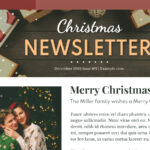 Christmas Family Newsletter Free Google Docs Template   Gdoc.io With Christmas Family Newsletter Template Free