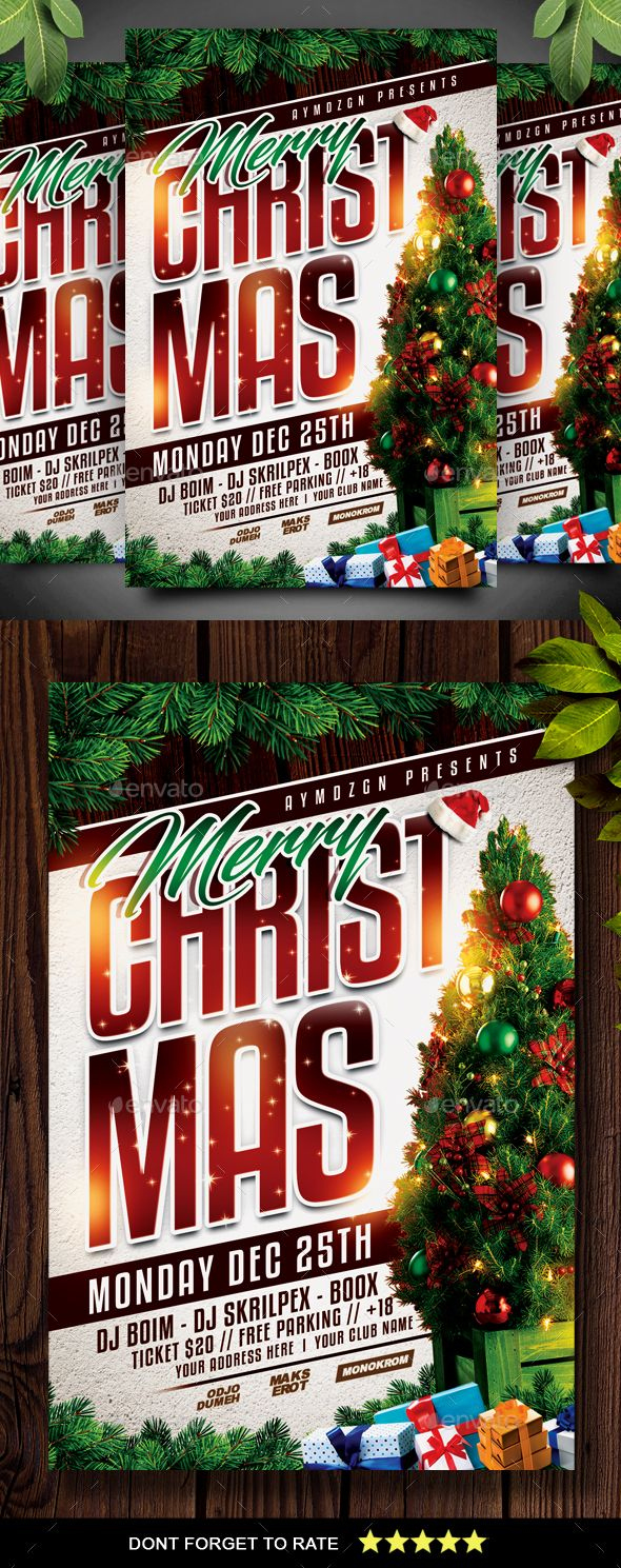 Christian Christmas Poster Template Free