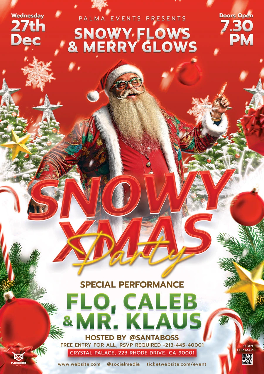 Christmas Flyer Template Psd :: Behance throughout Christmas Flyer Template Photoshop