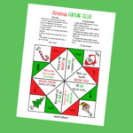 Christmas Fortune Teller   Etsy Uk Regarding Christmas Fortune Teller Template