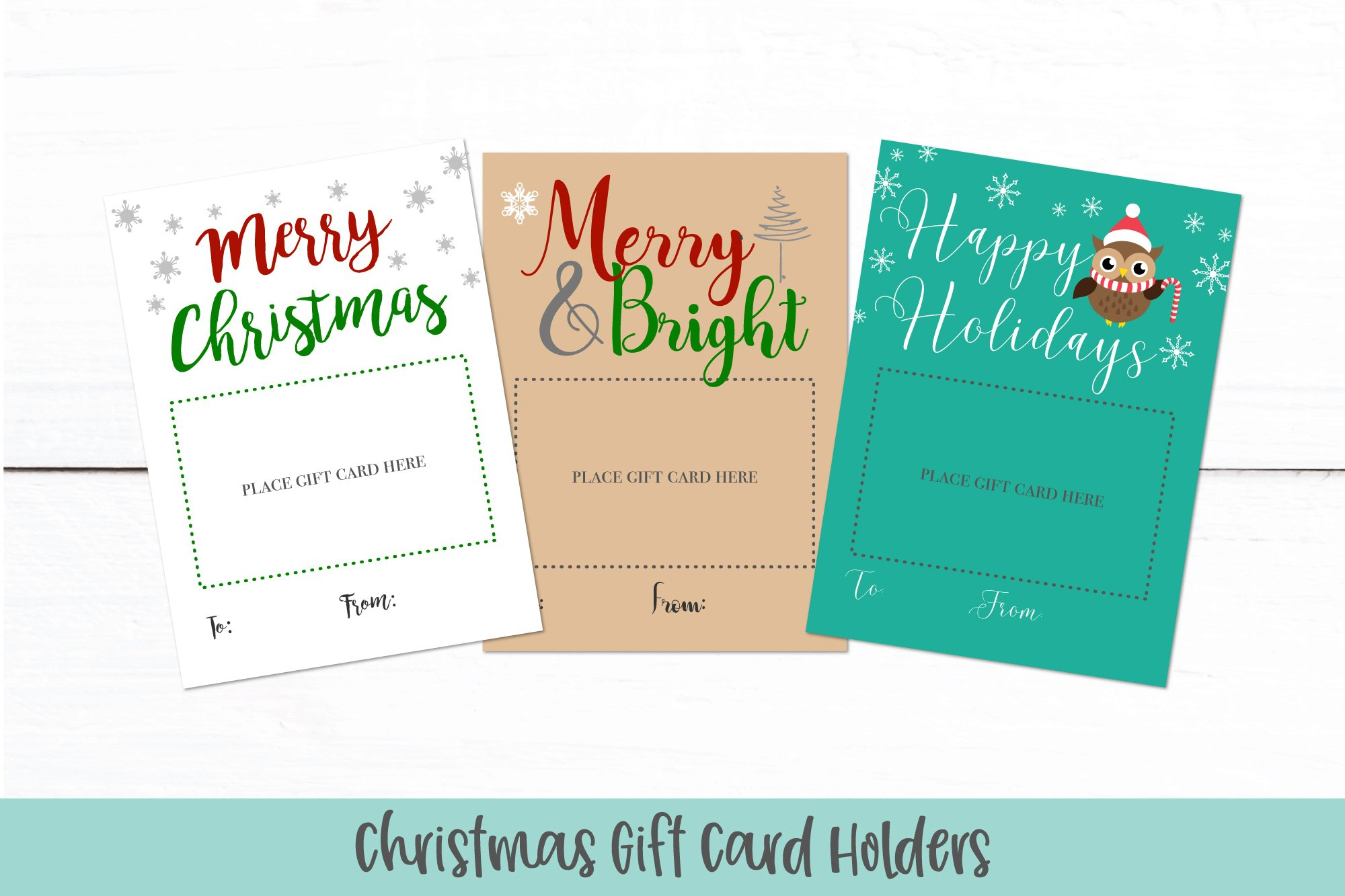 Christmas Gift Card Holders | Printable Christmas Card Pdf within Christmas Gift Card Holder Template